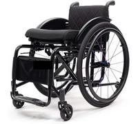 Fauteuil roulant de sport ultra léger avec repose-pieds réglable, freins à main, roues arrière anti-basculement à dégagement rapide - Idéal pour les modes de vie actifs