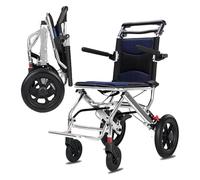 Fauteuil roulant de voyage，Chaise de transport， Fauteuil roulant de transport ultra léger en aluminium, fauteuil roulant de transport pliable et portable