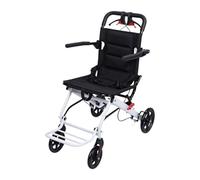 Fauteuil Roulant De Voyage Portable, Fauteuils Roulants Transport Pliants For Adultes Et Personnes Âgées Supportant 180 Lb, En Aluminium Direction Fluide Et PréCise