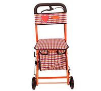 Fauteuil roulant, déambulateur réglable pliable léger pour la conduite médicale, le chariot de courses pour personnes âgées peut s'asseoir sur le déambulateur