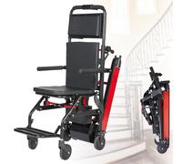 Fauteuil Roulant D'Escalade Sur Chenilles électrique pour personnes âgées monte-escalier portable monte-escalier pour personnes âgées d'escalier capacité de charge de 165 kg/373 lb 13 Ah