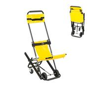 Fauteuil roulant d'urgence pliable avec boucles à dégagement rapide, haute capacité, chaise d'escalier de transport portable pour personnes âgées et évacuation des ambulances