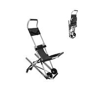 Fauteuil roulant d'urgence pliable, capacité de 158,8 kg avec boucles à dégagement rapide, chaise d'escalier de transport portable pour le transfert des personnes âgées et l'évacuation des ambulances