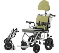 Fauteuil roulant électrique avec appui-tête/Fauteuil roulant à entraînement automatique à double fonction/Chaise de voyage de transport ouverte/Électrique ou manuelle, scooter de mobil