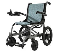 Fauteuil Roulant Électrique Avec Joystick À 360°, Pliable Et Léger Largeur D'assise 36 Cm Dossier Et Angle Des Pédales Rabattables