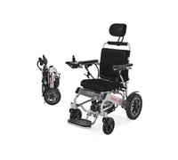 VEVOR Fauteuil Roulant Électrique, Charge 136 kg, avec Dossier Réglable, Autonomie 21 km, Siège Spacieux 450 mm, Fauteuil Roulant Motorisé Pliable Léger Portable pour Personnes Âgées, Handicapées