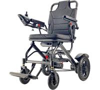 Fauteuil roulant électrique léger, seulement 16 kg, fauteuil roulant électrique pliable pour adultes, double moteurs, pliable intelligent, scooters motorisés pour personnes âgées, tout terrain, taille