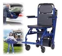 Fauteuil Roulant ÉLectrique Monte-escalier pliable et portable monte-escalier pour personnes âgées monte-escalier électrique chaise d'évacuation mobile batterie au lithium 13 Ah Tra