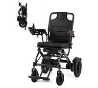 Fauteuil roulant électrique pliable et léger, portée de 20 km, double système de frein, pneus anti-crevaison jusqu'à 120 kg, déambulateur électrique pour personnes âgées et adultes