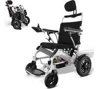 Fauteuil roulant électrique pliable - fauteuil roulant médical avec une largeur d'assise de 508mm - jusqu'à 20km d'autonomie - léger et portable - idéal pour les personnes âgées et les patients
