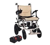 Fauteuil roulant électrique pliable léger - Moteurs puissants, design intelligent, comprend 2 batteries au lithium, ne pèse que 14 kg