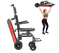 Fauteuil Roulant Électrique Pliable,Monte-Escalier Électrique,Batterie 13 Ah Incluse,Capacité De Charge 250 Kg,Pour Le Transport Des Patients Dans Les Escaliers 13AH