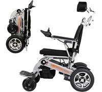 Fauteuil roulant électrique pliable pour personnes âgées et handicapées, chaise de mobilité légère avec haute capacité de poids, portable pour l'intérieur et l'extérieur