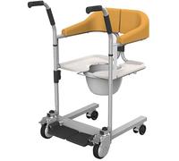Fauteuil roulant élévateur de patient pour la maison, fauteuil de transfert portable avec siège divisé à 180 °, fauteuil roulant de salle de bain avec pot pour soins infirmiers, personnes âgées handi