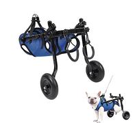 Fauteuil roulant for animaux de compagnie, support réglable for fauteuil roulant de rééducation des pattes arrière de chien, adapté aux handicapés, aux paralysés et aux faiblesses des pattes arrière d