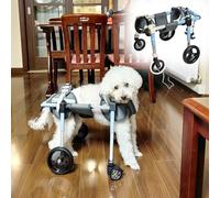 Fauteuil Roulant for Chien À Soutien Complet for Les Pattes Arrière - Aide À La Mobilité Réglable À 4 Roues for Les Petites, Moyennes Et Grandes Races - Attelles Durables des Animaux(Size 2X-Large)