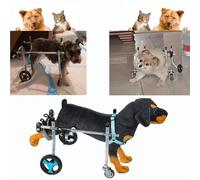 Fauteuil Roulant for Chien blessé, Chariot de mobilité réglable for Chiens Grande, Moyenne et Petite Taille(XS)