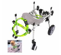 Fauteuil Roulant for Chien De Petite Taille, avec Support Complet des Pattes, Réglable. Poussette De Mobilité for Chien Âgé en Alliage D'aluminium(M)