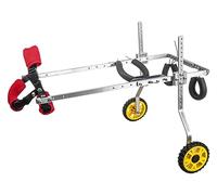 Fauteuil roulant for chien entièrement pris en charge for les pattes postérieures, fauteuil roulant for chien à 2 roues for petits chiens de taille moyenne, attelle dorsale for les pattes arrière hand