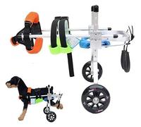 Fauteuil roulant for chiens handicapés, fauteuil roulant réglable for chien, voiture d'entraînement de rééducation for handicap des membres postérieurs (Size : Medium)