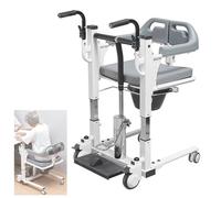 Fauteuil roulant hydraulique pour patient avec siège divisé à 180 ° pour personnes âgées et handicapées