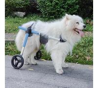 Fauteuil roulant léger à pattes arrière pour chien XXS à XL - Aide à la mobilité réglable pour blessures déchirées du LCA et du CCL, soutien de l'arthrite, outils de promenade idéaux (taille XS)