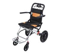 Fauteuil roulant léger pliable pour adulte - Freins autobloquants pliables en une seconde - Charge de 80 kg - Coussin de 40 cm de large - Roues tout-terrain absorbant les chocs - Roues avant