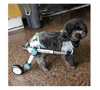 Fauteuil roulant léger pour chiens, pour pattes arrière, 2 roues, pour animaux de compagnie, outil de marche en alliage d'aluminium, chariot pour chiens