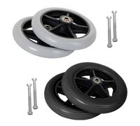 Fauteuil roulant, Lot de 2 roues avant de rechange for fauteuils roulants et déambulateurs multicolores de 6 à 8 pouces(Grijs,7in/17cm)