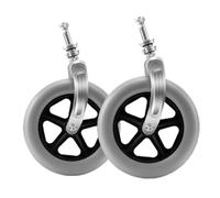 Fauteuil roulant, Lot de 2 roulettes avant de rechange grises for fauteuil roulant 6 po/7 po/8 po(8inch)