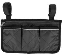 Fauteuil roulant multifonctionnel -Roller -Accoudoirs-Sacs latéraux Walker Sacs suspendus Organisateur de rangementblack