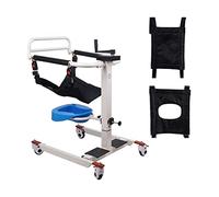 Fauteuil Roulant Patients Fauteuil de transfert à roulettes, dossier de lit électrique réglable, fauteuil roulant portable mobile pour salle de bain, lève-personne pour la maison, lève-perso