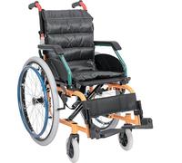 Fauteuil roulant pédiatrique ultra léger, siège extra étroit, fauteuil roulant manuel pliable pour enfants atteints de paralysie cérébrale, ceinture de sécurité, support de pied oscillant, table à