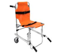 Fauteuil roulant pliable d'urgence en aluminium avec 2 roues, charge maximale de 159 kg, chaise roulante d'évacuation portable pour pompiers, ambulances, personnes âgées et handicapées