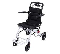 Fauteuil roulant pliant léger, seulement 6,2 kg, Fauteuil roulant portable de voyage en transit avec sangle de sécurité réglable, Fauteuils roulants légers pour adultes enfants, Supports 80kg,A