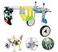Fauteuil roulant pour animal de compagnie, fauteuil roulant réglable pour handicapés, voiture d'exercice pour jambes arrière pour chats adultes, petits chiens, 5 tailles (L)
