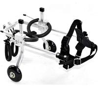 Fauteuil roulant pour animal de compagnie, handicap des membres postérieurs du chat et du chien Petit cyclomoteur à 2 roues réglable, aide à la réadaptation du fauteuil roulant pou