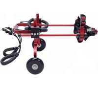 Fauteuil roulant pour animaux de compagnie à 2 roues, fauteuil roulant réglable pour chien, chariot de réadaptation en aluminium léger pour animaux de compagnie, chariot d'assistance (xxxs)