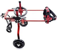Fauteuil Roulant pour Animaux de Compagnie, Chat et Chien Handicap des Membres Postérieurs Petit Animal de Compagnie Cyclomoteur 2 Roues Réglable, Aide à la Réadaptation Fauteuil R