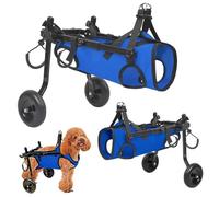 Fauteuil roulant pour animaux de compagnie, conçu pour les pattes arrière. Ce fauteuil roulant réglable pour chien est équipé de roues silencieuses tout-terrain et est une aide à la mobilité(XS)