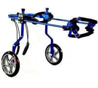 Fauteuil roulant pour animaux de compagnie, fauteuil roulant pour grands chiens, chariot pour pattes arrière, 2 roues réglables, trottinette pour la rééducation des pattes arrière (M)