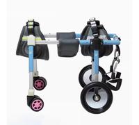 Fauteuil roulant pour chien, 4 roues d'aide à la mobilité pour animaux paralysés et handicapés, déambulateur complet pour marche assistée