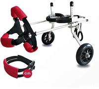 Fauteuil roulant pour chien à deux roues Fauteuil roulant réglable pour animaux de compagnie Réhabilitation des pattes postérieures Chien handicapé Marche assistée Voiture de dressage pour animaux de
