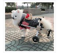 Fauteuil Roulant Pour Chien, Adapté Aux Grands Petits Chiens, Chat, Chiot, Pattes Arrières, Réadaptation, Chien Handicapé, Paralysie, Blessé, Aide À La Marche, Réglable, 2 Roues, 1Kg - 50Kg Pound (S)