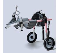 Fauteuil roulant pour chien - Aide à la mobilité réglable à 2 roues pour animaux handicapés, promeneur de chien léger en aluminium pour une mobilité limitée