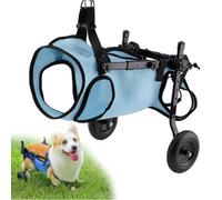 Fauteuil roulant pour chien - Aide à la mobilité réglable à deux roues pour chiens handicapés et âgés