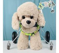 Fauteuil roulant pour chien - Aide à la mobilité réglable pour les races de petite, moyenne et grande taille, soutien des pattes avant et arrière (taille M)