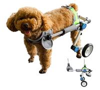 Fauteuil Roulant pour Chien, Aides à la rééducation réglables for Les Animaux de Compagnie blessés par l'arthrite, Soutien de la Hanche à la mobilité des Animaux(White,X-Small)
