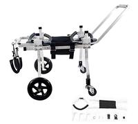 Fauteuil roulant pour chien avec 4 roues réglables pour animaux handicapés membres antérieurs et membres postérieurs, chariot électrique pour chien âgé de petite et moyenne taille avec acces