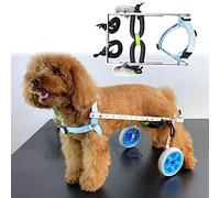 Fauteuil roulant pour chien avec bandoulière, fauteuil roulant réglable pour pattes arrière/rééducation, aide au levage pour promeneur de chien handicapé (taille : taille Widen XS)